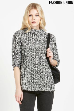 Fashion Union Textured Jumper